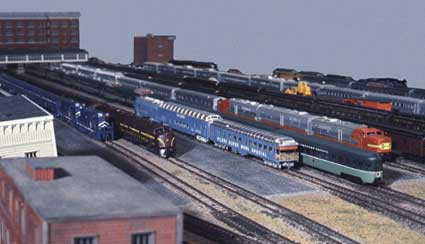 Houston Union Station yard module in 1983